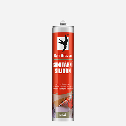 Den Braven - Sanitární silikon, kartuše 280 ml, hnědý