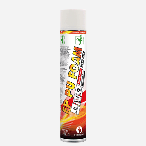 Den Braven - Protipožární pěna, trubičková dóza 750 ml, červená FP701
