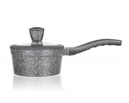 BANQUET Rendlík s nepřílnavým povrchem GRANITE 16 cm, poklice, stříkané dno