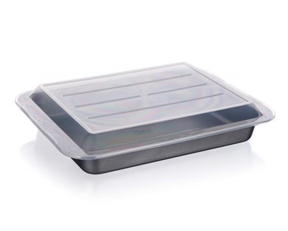 BANQUET Plech s nepřílnavým povrchem CULINARIA 36,5 x 27 x 4,5 cm, s víkem