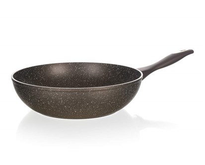 BANQUET Pánev WOK s nepřilnavým povrchem PREMIUM Dark Brown 28 x 7,8 cm