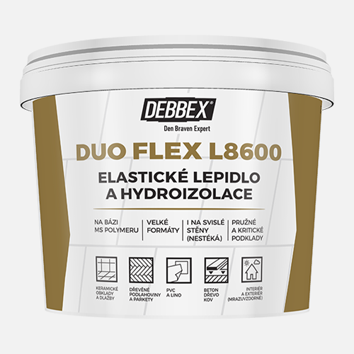 Den Braven - Elastické lepidlo a hydroizolace DUO FLEX L8600, kbelík 5 kg