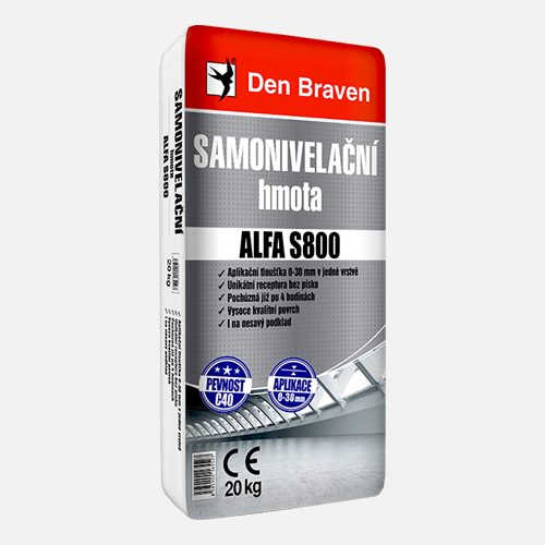 Den Braven - Samonivelační hmota ALFA S800, pytel 20 kg