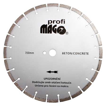 Magg PROFI - Diamantový kotouč segmentový 350x3,4/10x25,4mm na beton