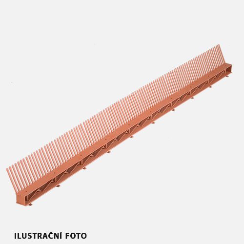 Den Braven - Okapový hřeben s ventilační mřížkou COMB VENTI, 85 mm x 1000 mm, černý
