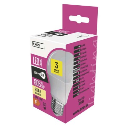 LED žárovka Classic A60 8,5W E27 teplá bílá ZQ5140