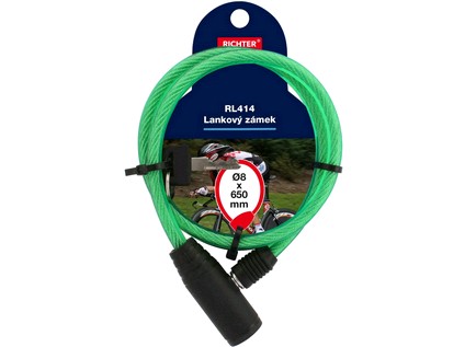 zámek lankový  8x 650mm 2 kl. ZE RICHTER