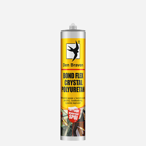 Den Braven - BOND FLEX CRYSTAL polyuretan, kartuše 300 ml, transparentní