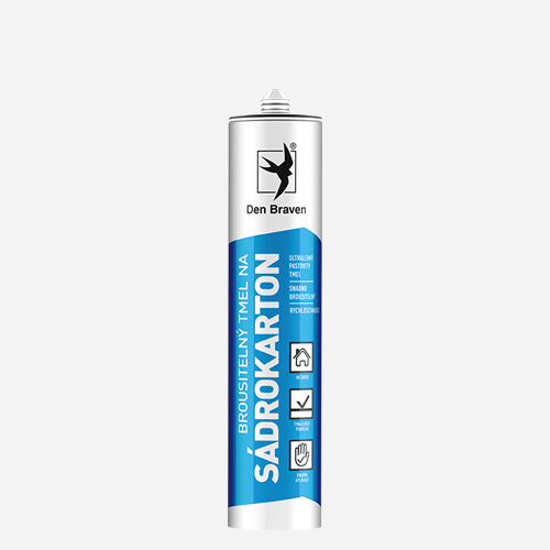 Den Braven - Brousitelný tmel na sádrokartony, kartuše 310 ml, bílý