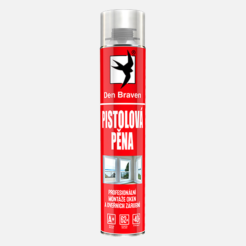 Den Braven - Pistolová pěna, pistolová dóza 750 ml, žlutá 40220RLT