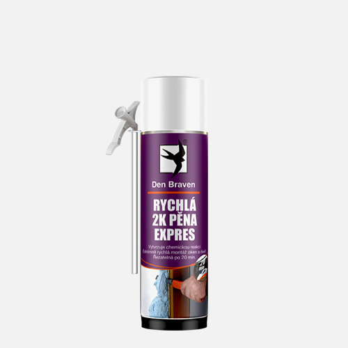 Den Braven - Rychlá 2K pěna EXPRES, trubičková dóza 400 ml, modrá