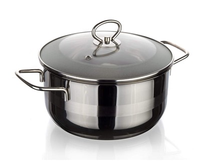 BANQUET Kastrol nerezový MATTE New Line 24 cm, 5,0 l, s poklicí