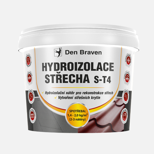 Den Braven - Hydroizolace STŘECHA S-T4, soudek 40 kg, červený