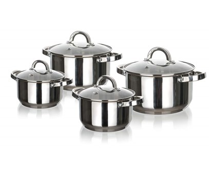 BANQUET Sada nerezového nádobí SWING, 8 ks
