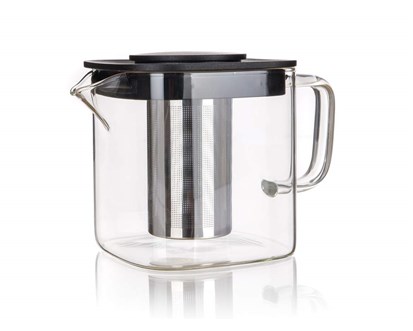 BANQUET Konvice skleněná s filtrem KIRSTY 0,75 l, hranatá