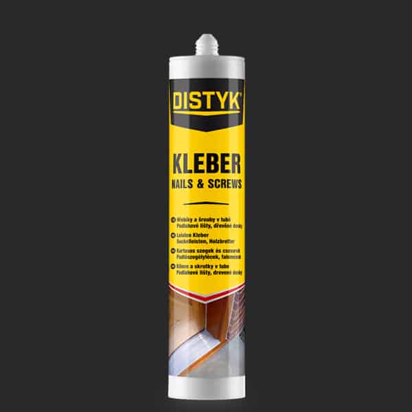HŘEBÍKY A ŠROUBY V TUBĚ Distyk / KLEBER NAILS & SCREWS, kartuše 310 ml, béžové