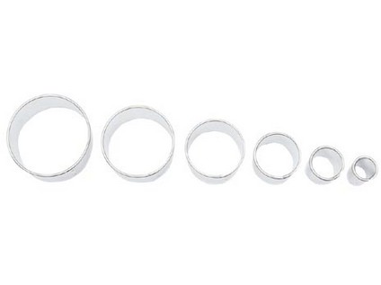 vykraj.cukroví KOLEČKO hladké sada 6díl.