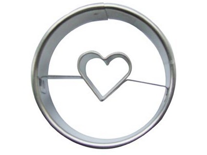 vykraj.cukroví KOLEČKO hladké SE SRDÍČKEM