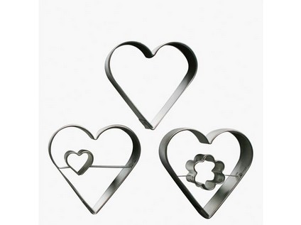 vykraj.cukroví SRDCE sada 3díl.