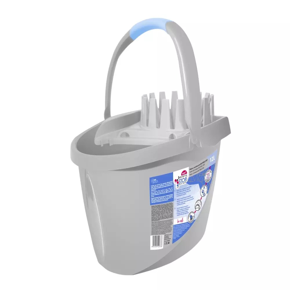 Kýbl se ždímacím košem 12l BACTERIA STOP