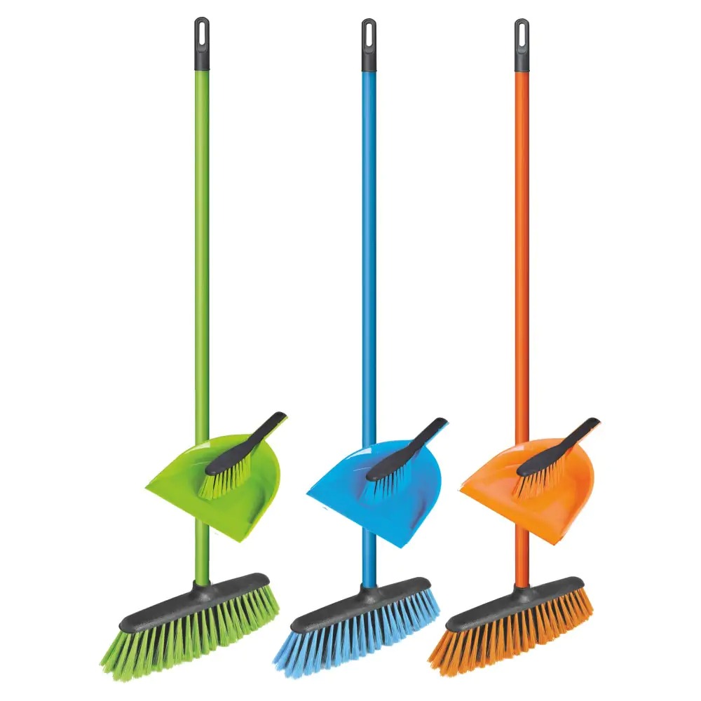 Koště se smetáčkem a lopatkou AZUR