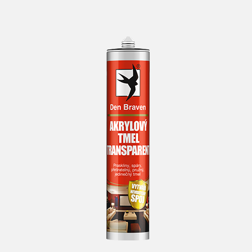 Den Braven - Akrylový tmel transparent, kartuše 310 ml, transparentní