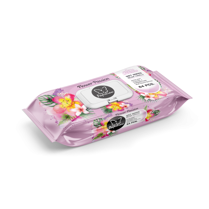 98411-papilion-vlhcene-ubrousky-pink-flowers-64ks-klip