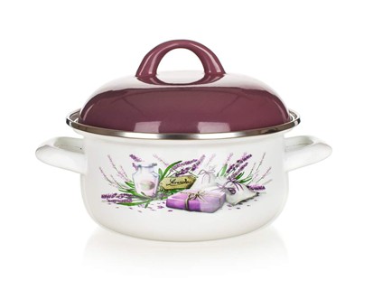 BANQUET Kastrol smaltovaný LAVENDER 22 cm, 2,9 l