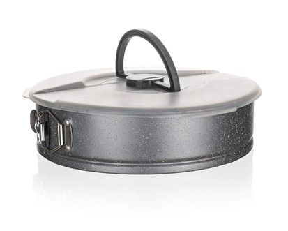 BANQUET Forma na dort s nepřilnavým povrchem GRANITE 26 x 8 cm, s víkem