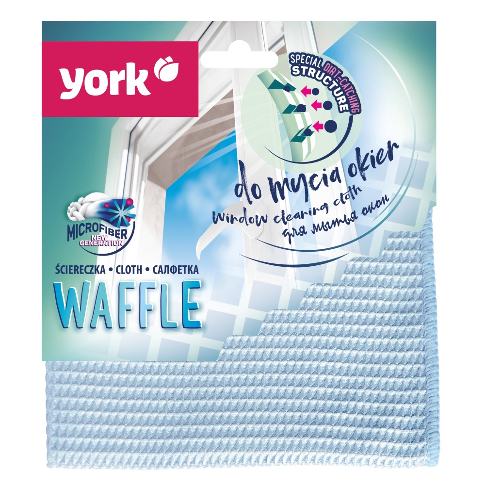 Utěrka na okna z mikrovlákna WAFFLE 1ks