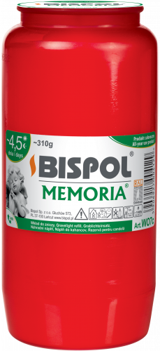 Olejová svíčka - náplň WO7 červená 030