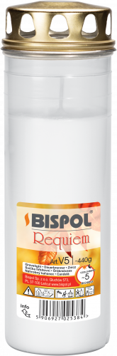 Hřbitovní lampička - lisovaný vosk V5