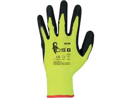 Rukavice CXS WAYNA, máčené v latexu s pískovou úpravou, vel. 10
